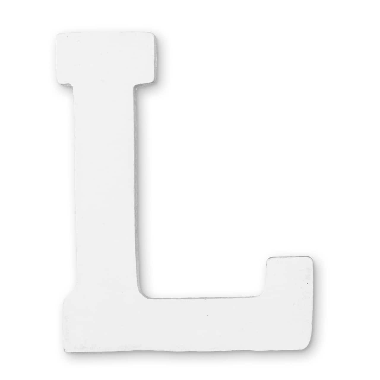 12 Pack: 4.75" White Wood Letter by Make Market®